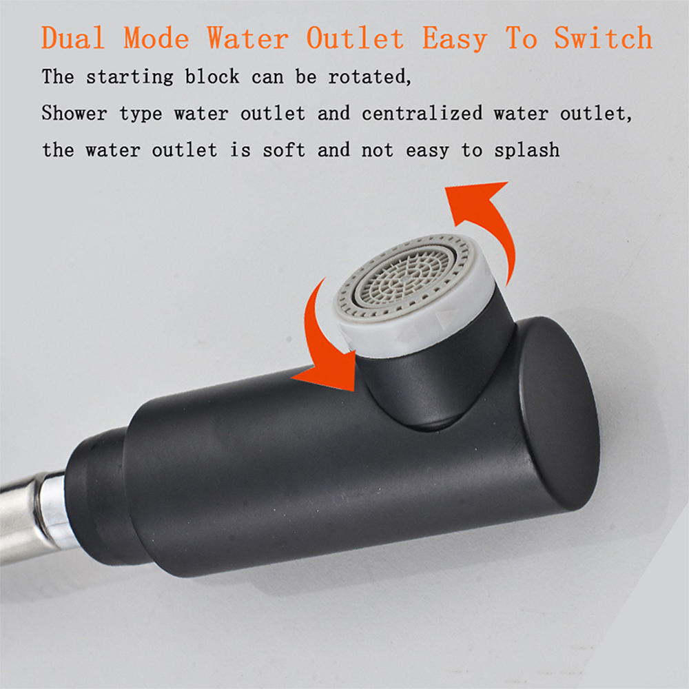 Aquacubic cupc certified Chrome Plated Bathroom lead-free Brass standard pull down single Handle Wash Basin Faucet
