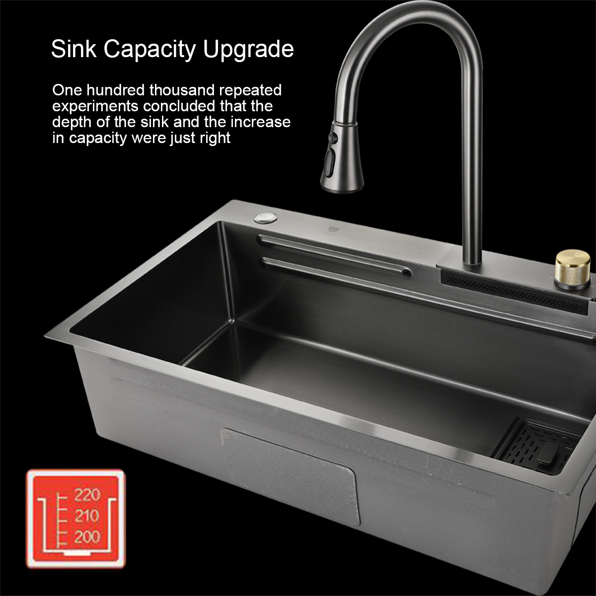 Black Stainless steel Single Bowl Dropin Kitchen Sink Buy Black Drop