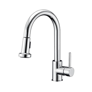 Aquacubic cUPC Unique Brushed Nickel Plating Pull Down Kitchen Faucet with Water Saving Aerator