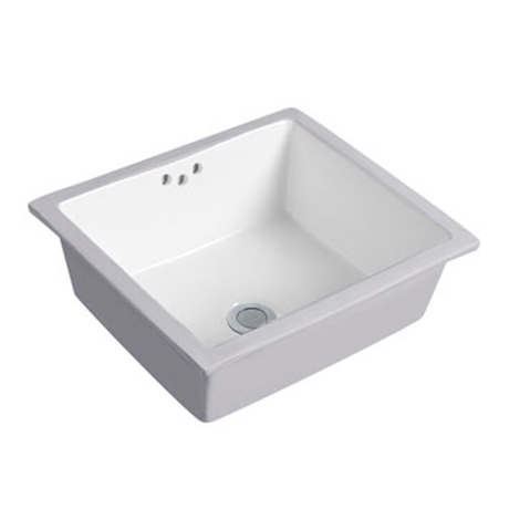 Below Counter Undermount Ceramic Bathroom Vanity Sink with Overflow