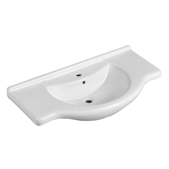 Toilet Bathroom White Ceramic Wash Basin for Faucet
