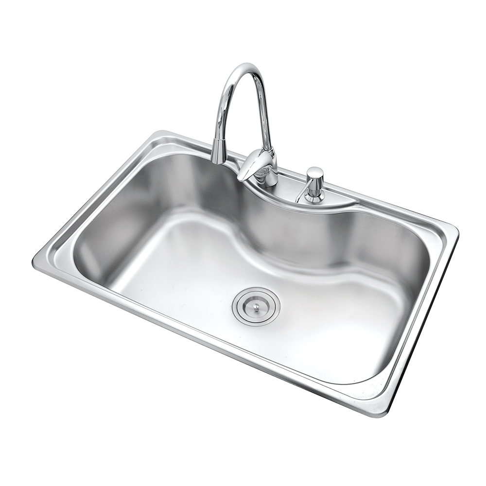 750 x 480 x 190 mm Stainless Steel Pressed / Drawn Kitchen Sink