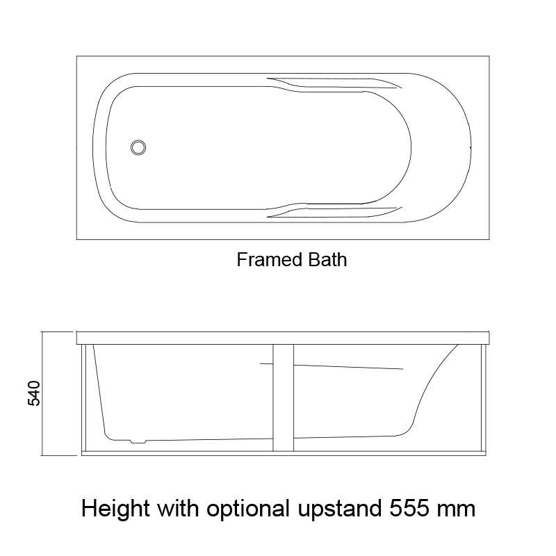 Glossy White Acrylic Contemporary Design Soaking Tub Freestanding Bathtub AB1808