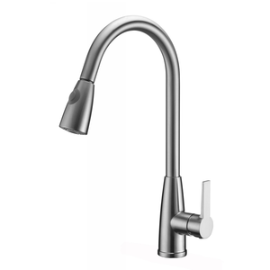Wholesale kitchen sink faucets Single handle Cold Water Tap Chrome Pull Out Kitchen Faucet