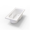 Glossy White Acrylic Contemporary Design Soaking Tub Freestanding Bathtub AB1808