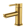 Brushed Gold Single Handle Bathroom Sink Basin Mixer Faucet
