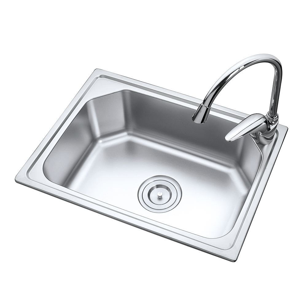 520 x 380 x 200 mm Stainless Steel Pressed / Drawn Kitchen Sink