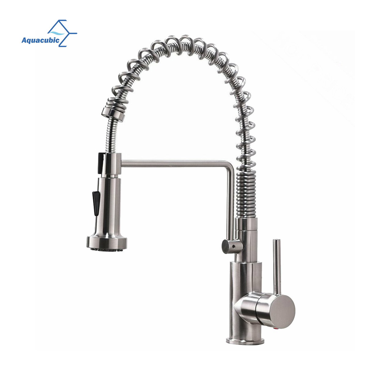 Aquacubic cUPC Water Saving Excellent Washbasin Pull Out Kitchen Faucet