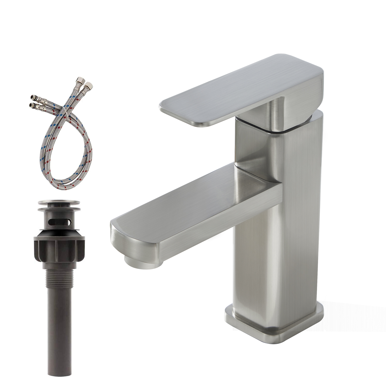 Stainless Steel Brushed Nickel Bathroom Basin Faucet AF3040-6