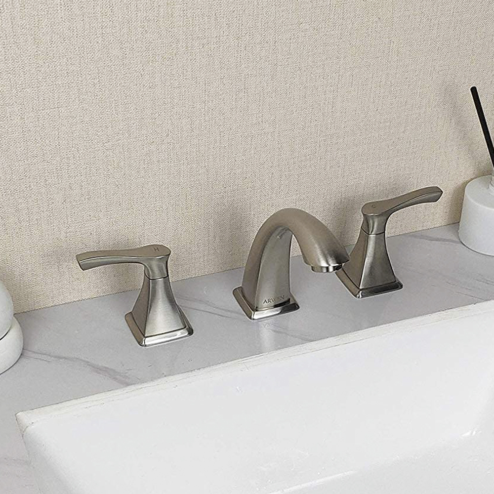 CUPC UPC Luxury Widespread Double Handles Bath Bathroom Sink Basin Water Tap