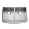 Stainless Steel Handmade Farmhouse Double Bowl Kitchen Sink with Apron Front