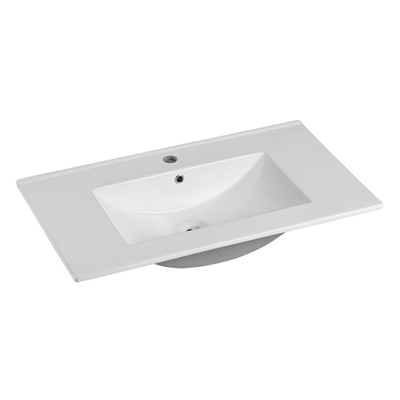Rectangular Table Top Bathroom Ceramic Sink for Vanity Cabinet