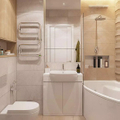 The 10 bathroom design principles make the small bathroom look like a luxurious mansion.