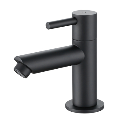 304 Stainless Steel Matte Black Bathroom Basin Tap Lavatory Faucet
