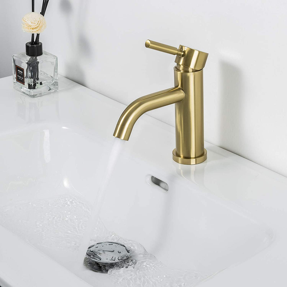 Aquacubic OEM Factory Brass Washroom Toilet Bathroom Basin Sink Matt Black Faucet