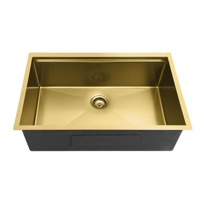 Gold Golden 304 Stainless Steel Nano Undermount Handmade Workstation Kitchen Sink