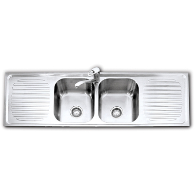 1500 x 500 x 180 mm Stainless Steel Pressed / Drawn Kitchen Sink