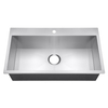 Stainless Steel Handmade Topmount Kitchen Sink with Faucet Hole